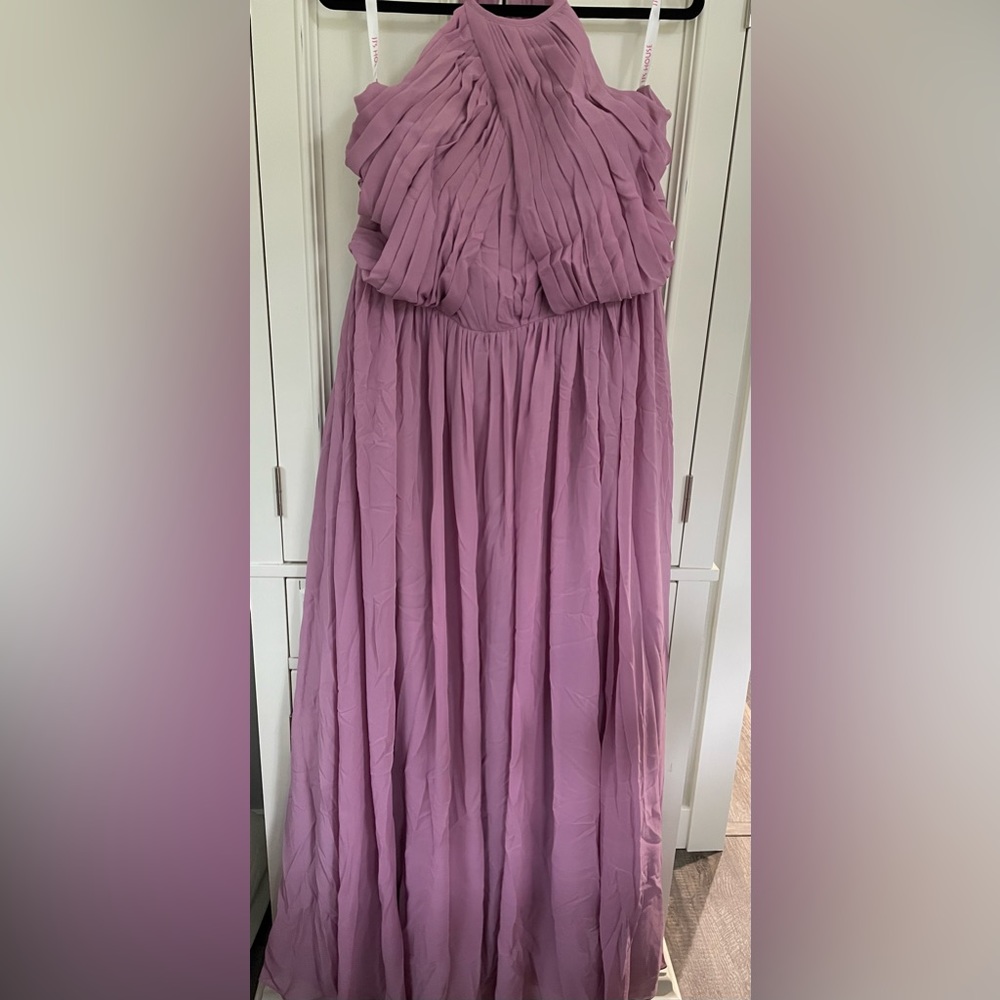 JJs House bridesmaid dress in Mauve